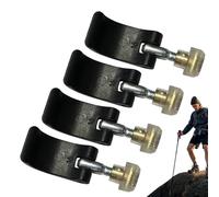 Bastones de trekking piezas de repuesto | Bastón de senderismo con mango de bloqueo, clip de fijación con tornillos prisioneros para exteriores, senderismo, camping, montañismo