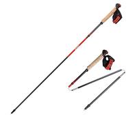 Bastones de trekking plegables, AONIJIE, fibra Canbo Bastones de senderismo ligeros, para correr con mango absorbente, enviar un par (120 cm)
