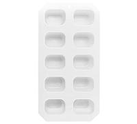 Bastones Hielo Creative Square 10 Even Ice Grid Caja de Hielo de plástico Hielo casero Conveniente Caja de Almacenamiento de Hielo Modelo de de Hielo Regalos Hombre (White, One Size)