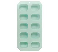 Bastones Hielo Creative Square 10 Even Ice Grid Caja de Hielo de plástico Hielo casero Conveniente Caja de Almacenamiento de Hielo Modelo de de Hielo Regalos Hombre (Green, One Size)