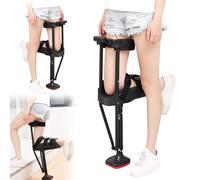 Bastones, Los Andador telescópico de una Pierna con Altura Ajustable, muletas Antideslizantes de Altura Ajustable for Lesiones por Fractura de Tobillo.