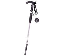 Bastones Senderismo Plegables, Bastones Trekking Ligeros, Altura Ajustable 65cm-130cm [Aluminio], Bastones para Caminar Extensibles y Resistentes para Marcha Nordica, Trail o Viaje (Plateado)