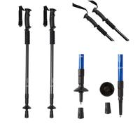 Bastones Trekking Plegables, Bastones Senderismo con Antishock, Altura Regulable, Bastones , Palos Senderismo Trail Running, Accesorios Montaña, Kit de