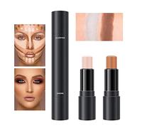 BASTOUR Lápiz de contorno iluminador 2 en 1 Contour Stick Highlighter, Dual Ended Contouring Stick, Concealer Contouring, Dual Contour Concealer Waterproof Pen Corrector Makeup, Bronceado, Resaltado