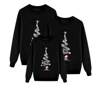 Bastwahl jersey navideño familia,Sudaderas Navideñas Familiares Suéter Invierno Jersey Manga Larga Pullover Mujer Hombre Niño Niña Chica Chico Christmas Jumper Blusas Cuello Redondo Tops Talla Grande
