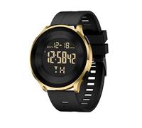BASUMIU Relojes de pulsera deportivos digitales impermeables para hombre, tácticos, color negro, relojes deportivos militares, dorado(C-GOLD)
