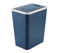 Basura Can - 13L Bedroom Bin | PP Floor-Standing Basura Can with Pressure Ring | Large Capacity Square Waste Bin | Kitchen Bathroom Living Room Home