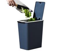 Basura Can Lid, Slim Modern Waste Basket, Compact Recycling Bin, for Home, Kitchen, Bathroom, Bedroom & Living Room, Space-Saving Design, 12,2 x 10,24 x 7,09 pulgadas