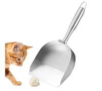 Basura, Cuchara De Basura De Metal - Acero sin Catwog Gato Gato De Gatos, Mango Ergonómico, Gatito Hueco -Sifter, Entrega Para Mascotas, Salva Basura Clara