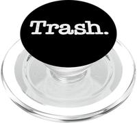 BASURA LA PALABRA BASURA EN UNA TEE PopSockets PopGrip para MagSafe