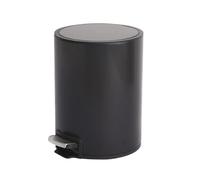 Basura lenta, acero inoxidable Step-open Trash Can, Silent Closing Waste Bin, Trash Can for Kitchen and Bathroom, Featuring a Stainless Steel Finish, Odor Protection, and Silent Step-open Lid