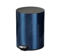 Basura lenta, acero inoxidable Step-open Trash Can, Silent Closing Waste Bin, Trash Can for Kitchen and Bathroom, Featuring a Stainless Steel Finish, Odor Protection, and Silent Step-open Lid
