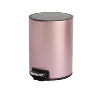 Basura lenta, acero inoxidable Step-open Trash Can, Silent Closing Waste Bin, Trash Can for Kitchen and Bathroom, Featuring a Stainless Steel Finish, Odor Protection, and Silent Step-open Lid