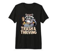 Basura y el próspero Caos de Mapache Humor Camiseta Premium