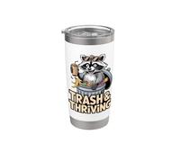 Basura y el próspero caos de mapache Humor Vaso térmico de acero inoxidable de doble pared