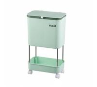 Basurero de Cocina con Separación de Basura y Seca Estantes para Suministros Domésticos Ruedas con Freno Tapa Deslizante para Evitar Propagación de, color to 5