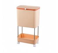 Basurero de Cocina con Separación de Basura y Seca Estantes para Suministros Domésticos Ruedas con Freno Tapa Deslizante para Evitar Propagación de, color to 4