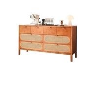 BASXDRFXZ Gabinete para Platos Cajonera de Madera for el hogar, Mueble Almacenamiento con cajones ratán Simple y Moderno, gabinete Creativo(Drawer Cabinet)