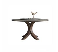 BASXDRFXZ Mesa de Cocina Moderna Mesa de Comedor Redonda con Plato Giratorio Estilo nórdico for Sala Estar, hogar y Fiestas