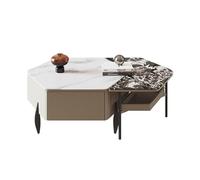 BASXDRFXZ Mesas Auxiliares Mesa de Centro decoración del hogar Sala Estar Mesa té Pizarra Simple for