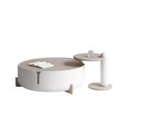 BASXDRFXZ Mesas Auxiliares Mesa de Centro Estilo Crema Francesa Sencilla for Sala Estar for