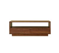 BASXDRFXZ Mesas Auxiliares Mesa de Centro Madera Maciza Nogal Negro, Mesa té Rectangular Sencilla y Moderna, China