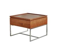 BASXDRFXZ Mesas Auxiliares Mesa De Centro Multifuncional con Elevación Cuadrada, Sencilla Y Moderna, Almacenamiento En Habitación, Madera Cerezo(A)