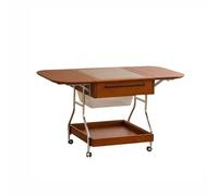 BASXDRFXZ Mesas Auxiliares Mesa De Centro Plegable Madera Maciza Retro Nórdica For Sala Estar, Sofá Estilo Antiguo, Auxiliar, Almacenamiento Extraíble