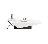 BASXDRFXZ Mesas Auxiliares Mesa de Centro Rectangular Rock Plate, Sencilla, Estilo Crema, for Apartamentos pequeños, Mesa, Auxiliar combinada