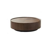 BASXDRFXZ Mesas Auxiliares Mesa de Centro Redonda con Almacenamiento for Sala Estar apartamento pequeño Estilo nórdico for el hogar té Sencilla Italiano