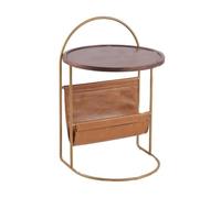 BASXDRFXZ Mesas Auxiliares Pequeña Cafetería Retro Nórdica con Sofá For Sala De Estar, Mesa Auxiliar, Redonda Moda Móvil Hierro Simple