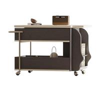 BASXDRFXZ Mesas de Café Mesa Auxiliar con Carrito Giratorio y Elevador for Sala de Estar, apartamento pequeño, sofá móvil Sencillo
