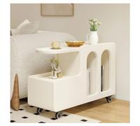 BASXDRFXZ Mesas de Café Mesa de Centro móvil, Carrito Minimalista, Mesa Auxiliar for sofá Estilo Crema, pequeña casa Alquiler, for Sala Estar