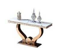 BASXDRFXZ Mesas de Consola Mesa De Entrada Mármol Creativa, Mueble Sencillo, Sala Estar, Acero Inoxidable