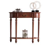 BASXDRFXZ Mesas de Consola Mesa De Entrada Semicircular Madera Maciza For El Hogar, Mueble For Pared Salón, Pasillo