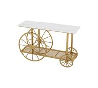 BASXDRFXZ Mesas de Consola Mesa De Mármol Hierro Creativa, Consola For Sala Estar, Decorativa For Pasillo(A:120CM*40CM*73CM)