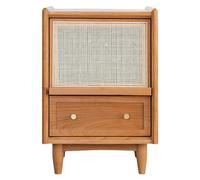 BASXDRFXZ Mesilla de Noche para Dormitorio Mesita de Noche for Dormitorio, Estilo nórdico japonés, Ultra Estrecha, Mesa Auxiliar for sofá de Sala de Estar