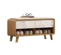 BASXDRFXZ Otomanos Gabinete de Almacenamiento y Zapatos Integrado con Taburete Cambio cojín Que ingresa a la Puerta casa(M 80cm)