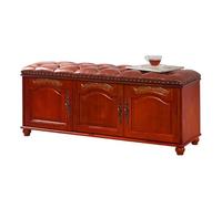 BASXDRFXZ Otomanos Taburete for Cambiar Zapatos de Madera, Armario for Que Cambia Puerta, Puede Sentarse, Taburete Multifuncional, for Multicapa(C,S 100cm)