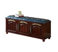 BASXDRFXZ Otomanos Taburete for Cambiar Zapatos de Madera, Armario for Que Cambia Puerta, Puede Sentarse, Taburete Multifuncional, for Multicapa(B,M 120cm)