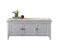 BASXDRFXZ Otomanos Taburete for Cambiar Zapatos de Madera Minimalista Moderno, Taburete for Porche, vestíbulo, Sala Estar, casillero, cojín Almacenamiento Multicapa(C,M 120cm)