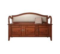 BASXDRFXZ Otomanos Taburete for Cambiar Zapatos de Madera, Taburete nórdico for Puerta casa, for Que entra en la, Puede Sentarse, Almacenamiento(A,S 120cm)