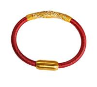 BASXDRFXZ Pulsera Trenzada Pulsera Tibetana Cuerda De Mano, Oro, Madera, Agua, Fuego Y Tierra, Roja Estilo Étnico for Hombres Mujeres(Five elements fire,15CM)