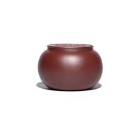 BASXDRFXZ Recipiente Hermético para té Bote de té Arcilla púrpura, sellador Almacenamiento almacén Hecho a Mano, Blanco Puerh Wake Up Tea Canister(B)