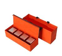 BASXDRFXZ Recipiente Hermético para té Contenedor de Almacenamiento té a Granel, Tarro Cuadrado Lata, vacío, Cocina, Juego Chino, Caja Regalo Cuatro tarros(C)