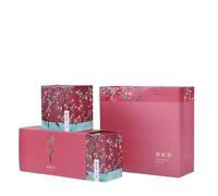 BASXDRFXZ Recipiente Hermético para té Contenedor de Almacenamiento té a Granel, Tarro Gran Capacidad, Sellado, Cuadrado hojalata, vacío, Juego, Doble, Caja Regalo(E,M)