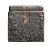 BASXDRFXZ Recipiente Hermético para té Lata de té Cuadrada cerámica áspera Japonesa, Lata Sobrio no sellada, Caja rústica, Almacenamiento Retro, almacén