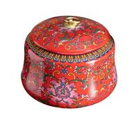 BASXDRFXZ Recipiente Hermético para té Recipiente de Almacenamiento té Suelto cerámica Color esmaltado, Tarro Alimentos for Cocina, Caja Retro Chino, Sellado(A)