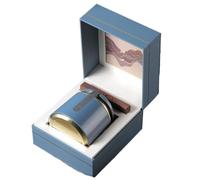 BASXDRFXZ Recipiente Hermético para té Recipiente de cerámica for almacenar té a Granel, Tarro for Alimentos Cocina, Sellado, Juego Chino Retro, Caja Regalo con Doble(C,Single Tank)