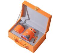 BASXDRFXZ Recipiente Hermético para té Tarro de Almacenamiento té Juego for Viajes al Aire Libre Bolsa portátil Filtro Oficina Colador Separador Agua Taza for Preparar(A)